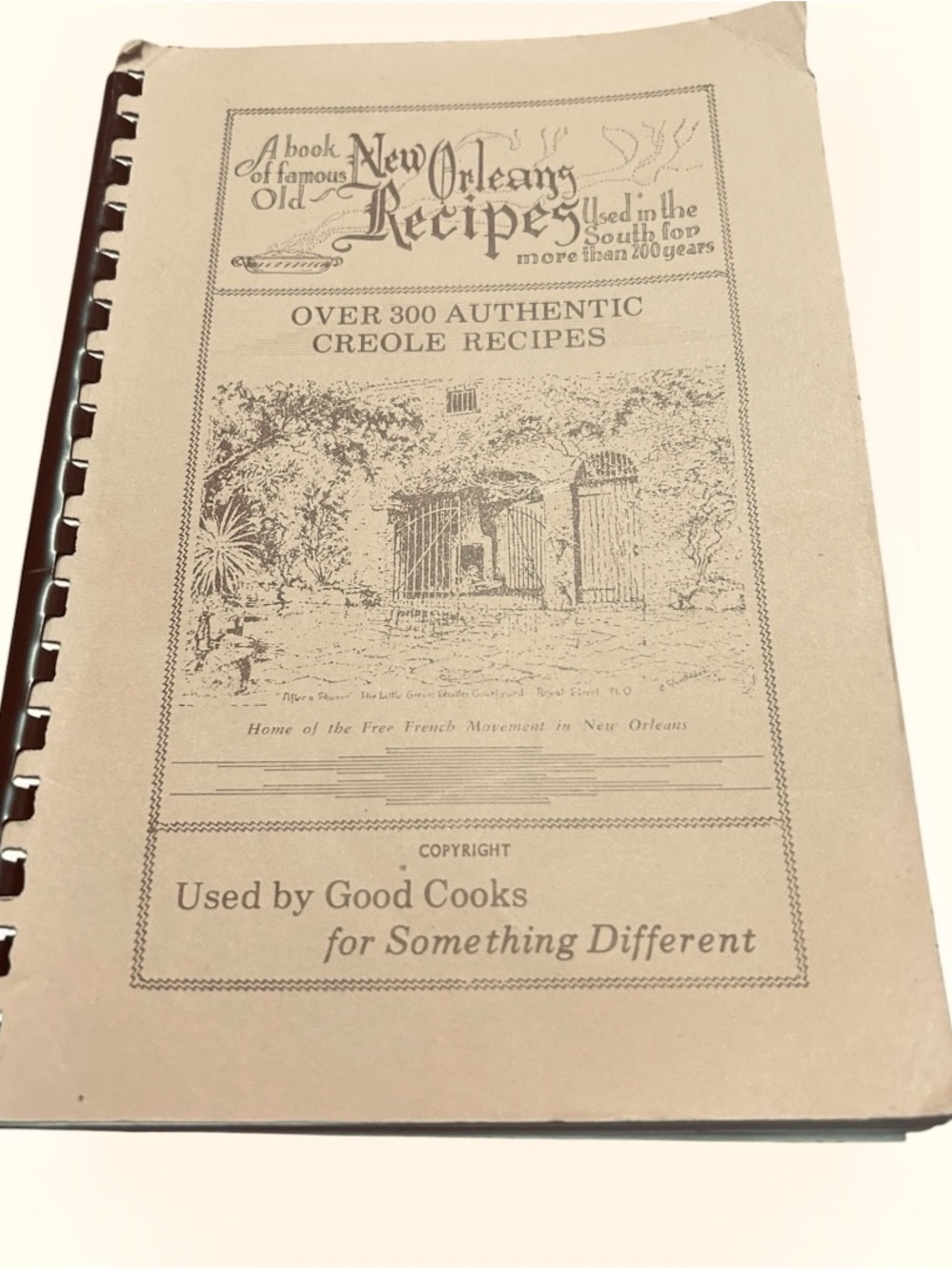 Antique vintage Grandmacore Book of Famous Old New Orleans Recipes